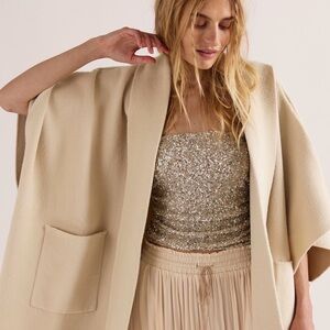 Free People All I Need Cozy Hooded Duster